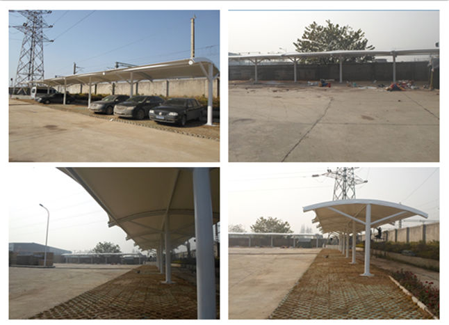 五子溝機(jī)床廠膜結(jié)構(gòu)車棚現(xiàn)場成品圖