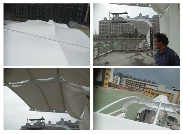 安陸看臺(tái)膜結(jié)構(gòu)拉膜現(xiàn)場施工圖.jpg