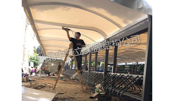 膜結(jié)構(gòu)自行車停車棚