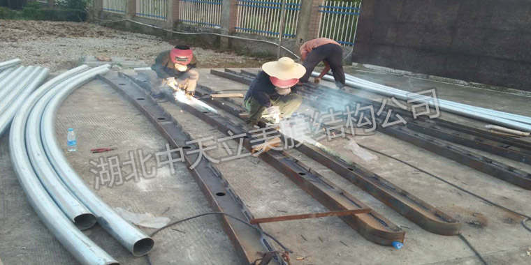 膜結(jié)構(gòu)車棚施工圖