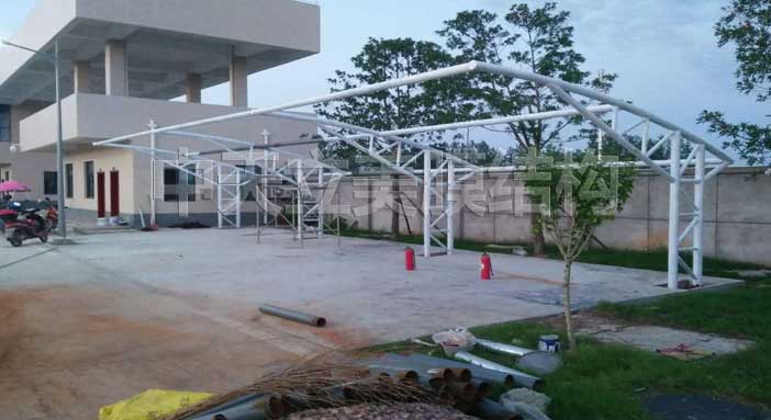 中天立美膜結(jié)構(gòu)自行車棚