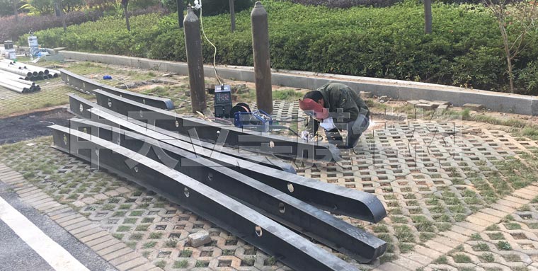 膜結構車棚施工照片