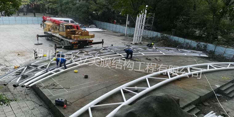 舞臺膜結(jié)構(gòu)施工-中天立美